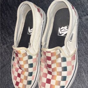 Vans Multicolor Checkerboard Slip-On Sneakers